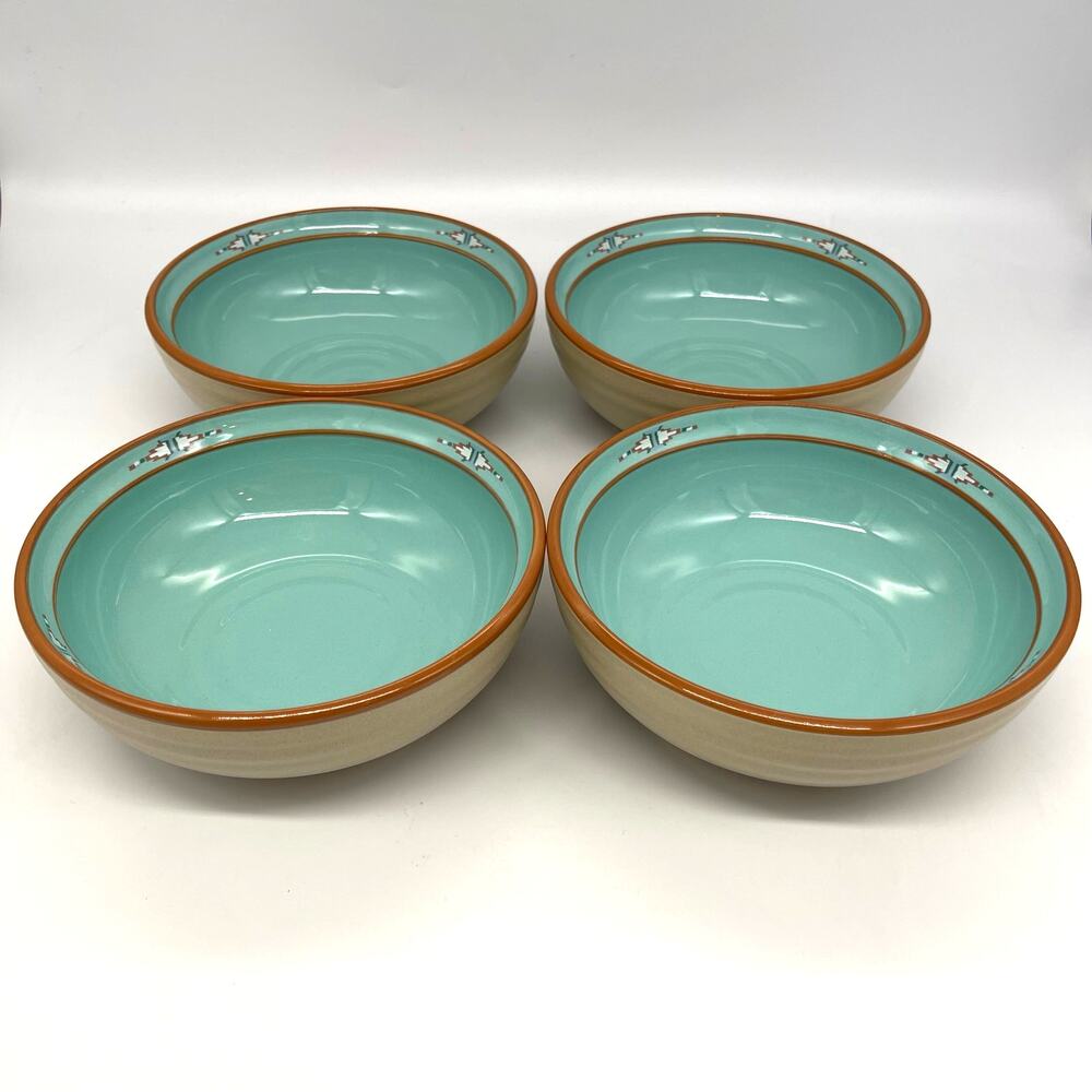 Vintage Noritake Boulder Ridge 8674 Set of 4 Stoneware Cereal Bowls Southwest
